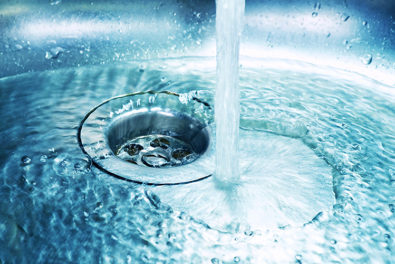 Pe0624 water flow faucet and drain