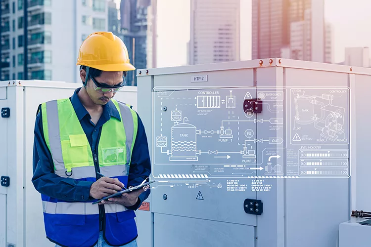 PE0425_engineer checking water pump tank pipe workflow heating system.jpg