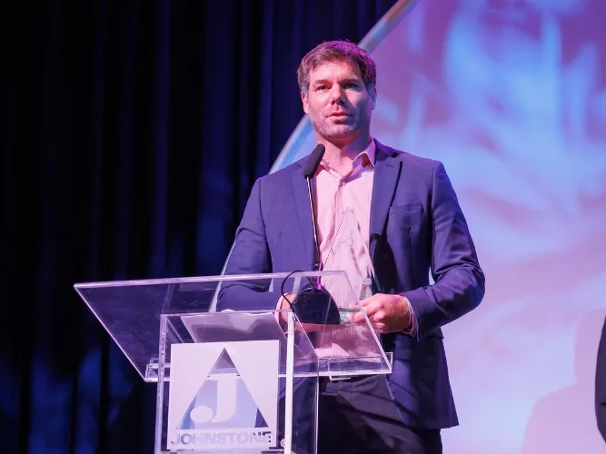 Johnstone Supply Recognizes Nidec VP with Leadership Award.jpg