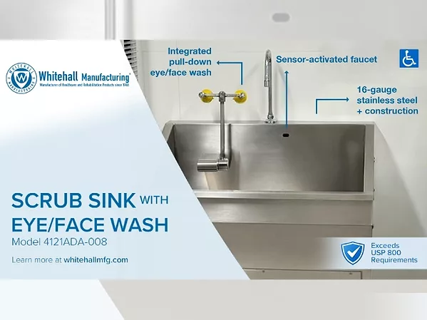 Whitehall Manufacturing Scrub Sink with Eye-Face Wash.jpg