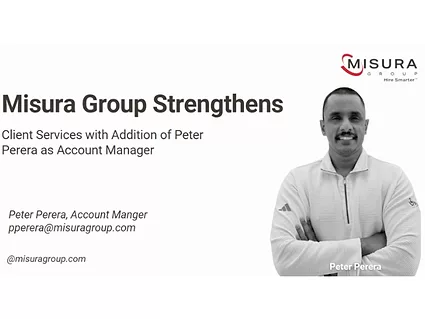 Misura announces addition of peter perera as account manager