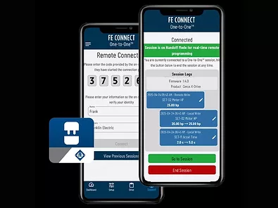 Franklin electric real time in field support fe connect app