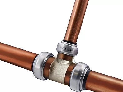 Legend valve clearloc transparent push to connect technology