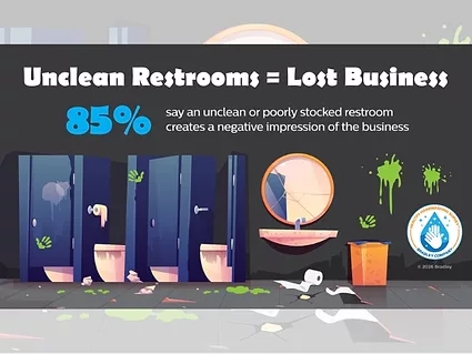 Bradley company survey illustrates how restroom conditions influence user confidence and business performance
