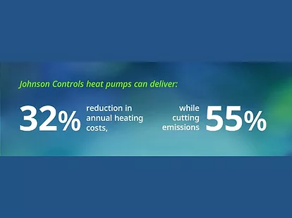 Johnson controls heat pumps deliver 32 reduction in annual heating costs while cutting heating emissions by 55