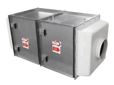 Hemco hepa and carbon in line air filtration packs