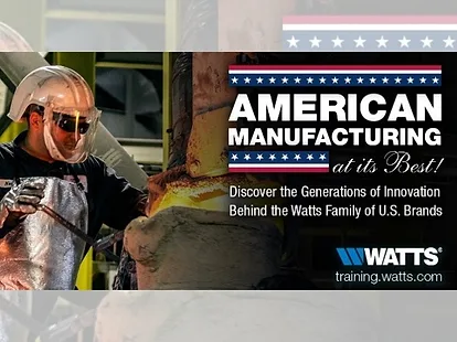Watts launches american manufacturing at its best elearning campaign