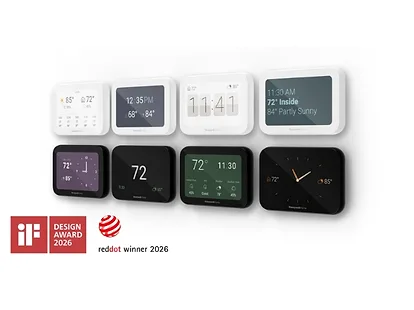 Honeywell home elitepro smart thermostat earns prestigious international design awards