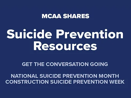 From awareness to action mcaa supports suicide prevention across the mechanical construction industry