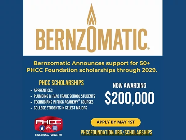 Bernzomatic Announces Investment in 50-Plus Scholarships for Future Plumbers and Contractors.jpg