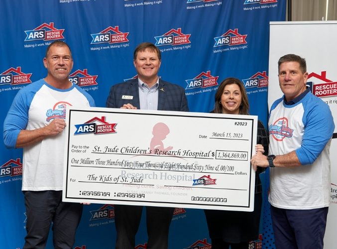 ARS-Rescue Rooter Donates More Than $1.3 million to St. Jude Children's Research Hospital.jpg