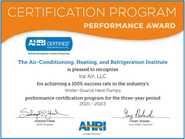 Ice Air Water-Source Heat Pumps Win AHRI 3-Year Performance Award.jpg