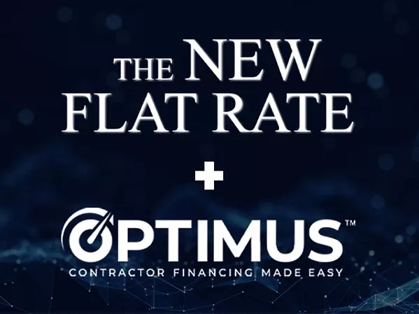 The New Flat Rate Integrates EGIA OPTIMUS Financing to Revolutionize Sales Process for Home Service Contractors.jpg
