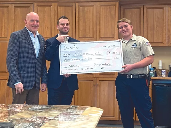 Saniflo USA Awards Virginia Technical Institute Plumbing Trade Student.jpg