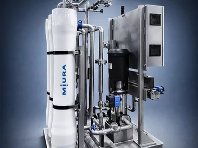 Miura industrial reverse osmosis systems for high purity boiler feedwater treatment
