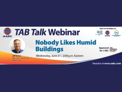 Aabc to hold tab talk webinar on nobody likes humid buildings