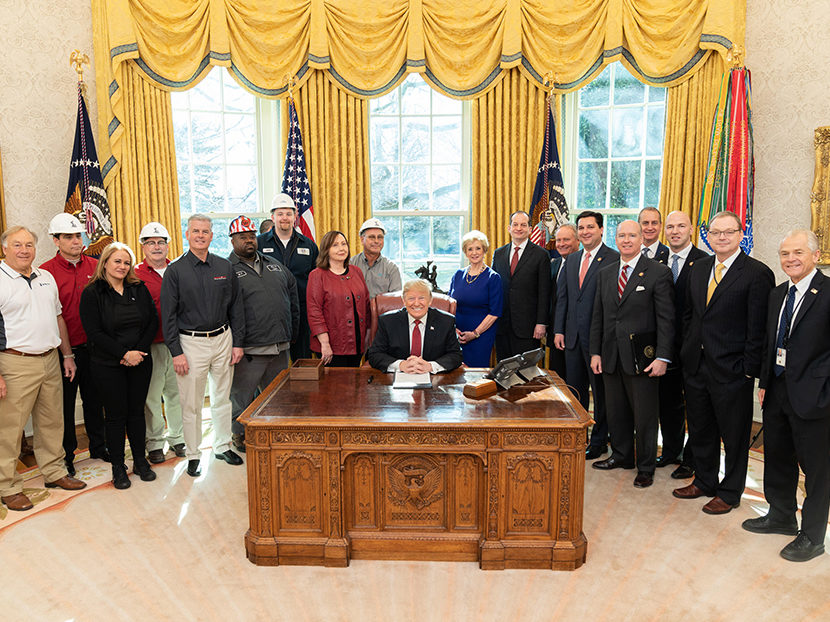 M&H Valve and Tyler Union Employees Attend Signing of "Buy America" Executive Order