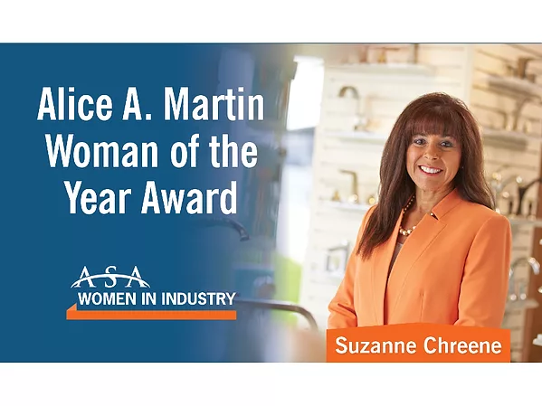 ASA Names Delta Faucet Senior Director of National Trade Sales Suzanne Chreene Alice A. Martin Woman of the Year