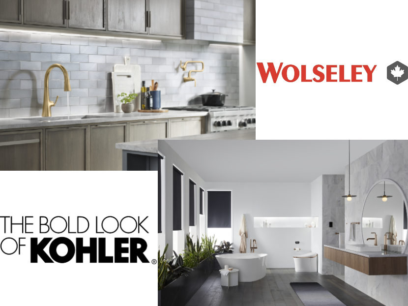 Wolseley Canada Adds Kohler Kitchen and Bath to Product Roster
