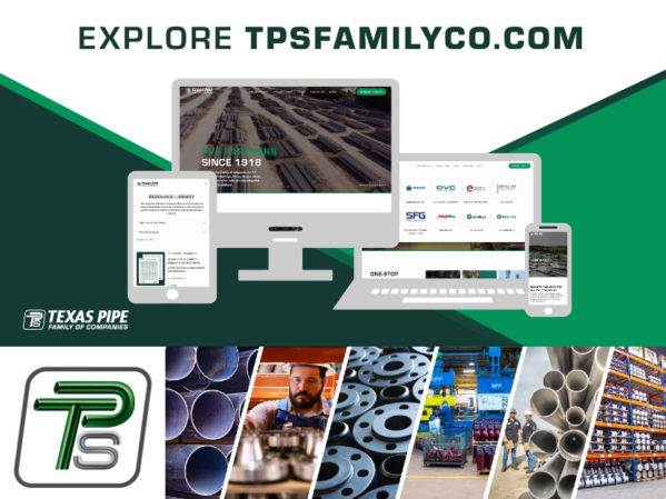 Texas Pipe Family of Companies Launches New Website