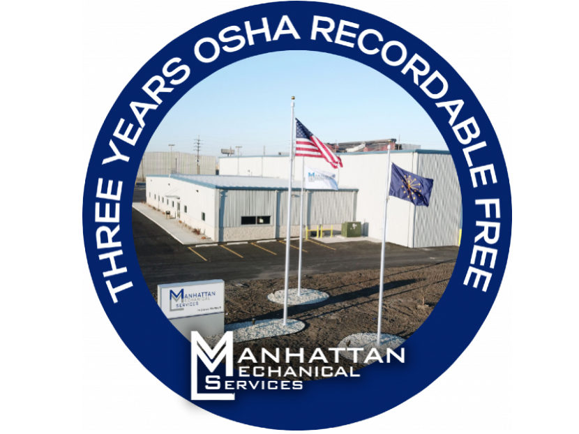 Manhattan Mechanical Services Achieves Three-Year, Zero Osha-Recordable Record