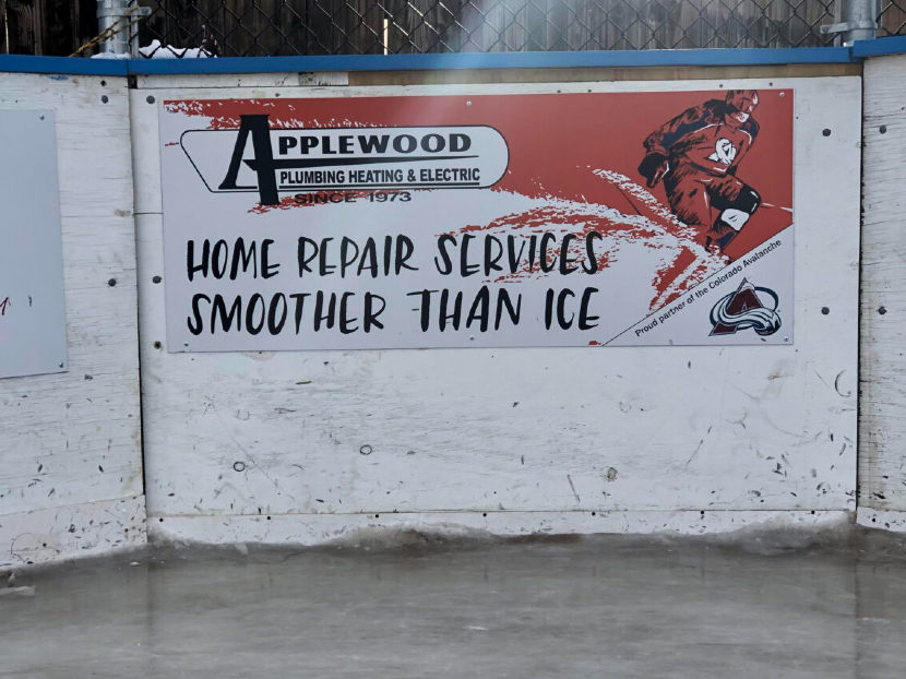 Applewood Plumbing Sponsors Local Ice Rinks to Support Youth Hockey