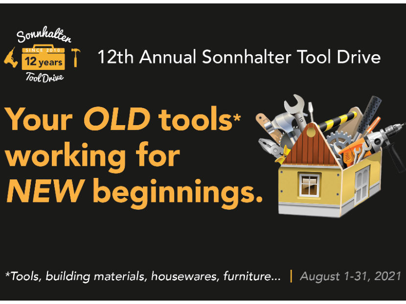 Sonnhalter Partners with Habitat for Humanity for  12th Annual Sonnhalter Tool Drive  