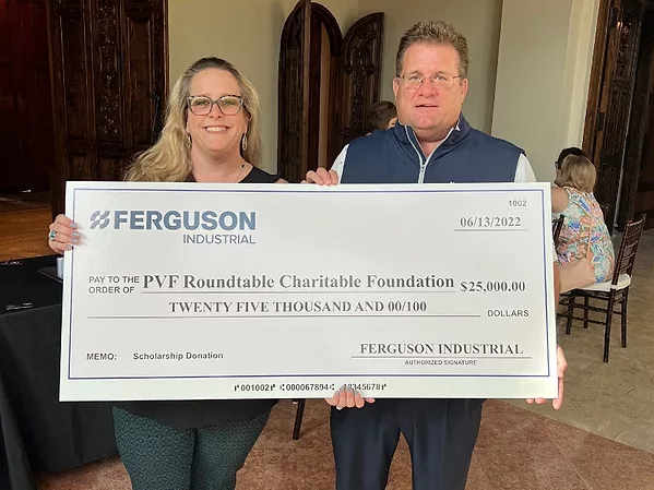 Ferguson Industrial Donates $25K to PVF Roundtable