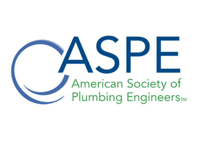 ASPE Announces Newest Certified Plumbing Designers