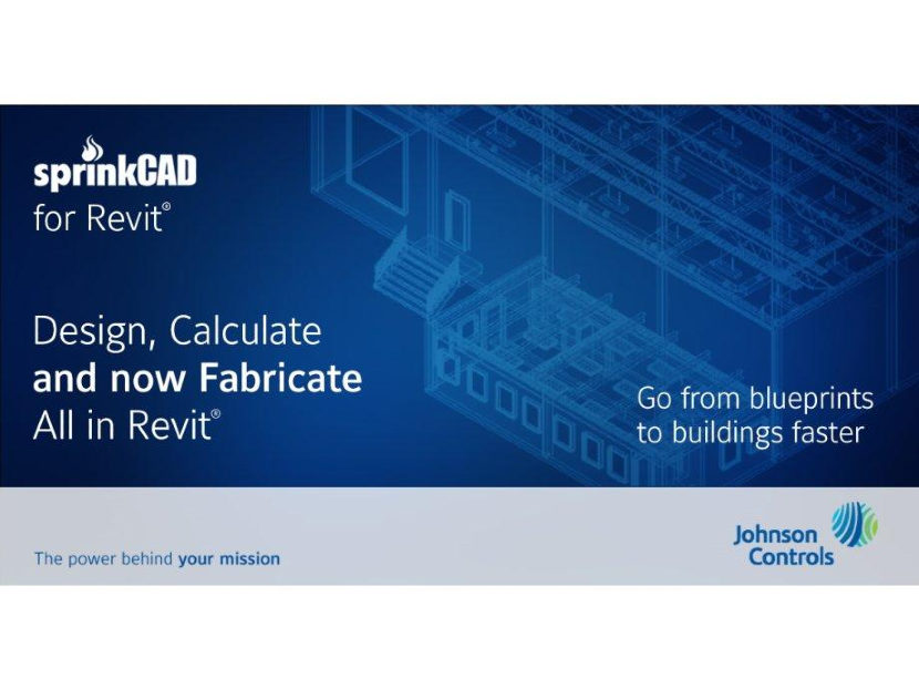 Johnson Controls SprinkCAD for Revit Fabrication Tool 