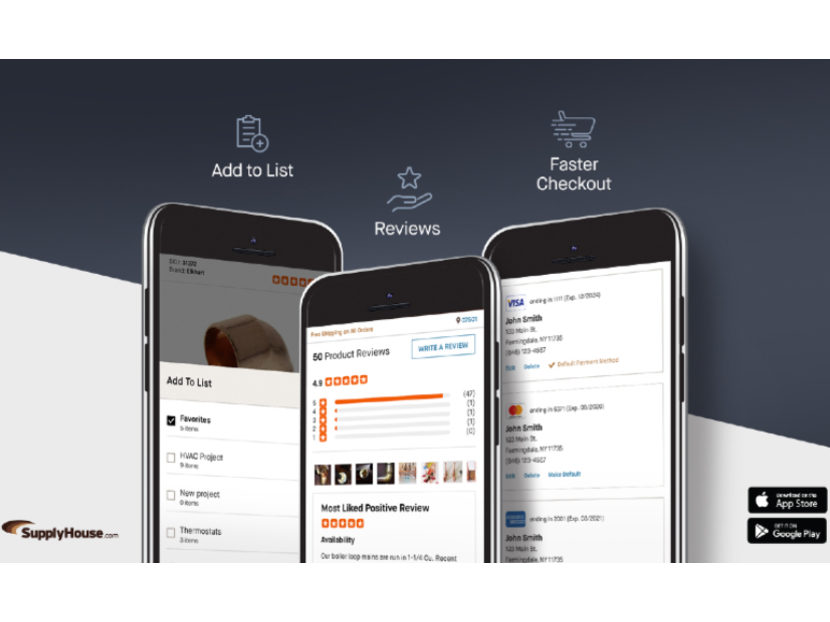 SupplyHouse.com Enhances First App for Busy Trade Professionals