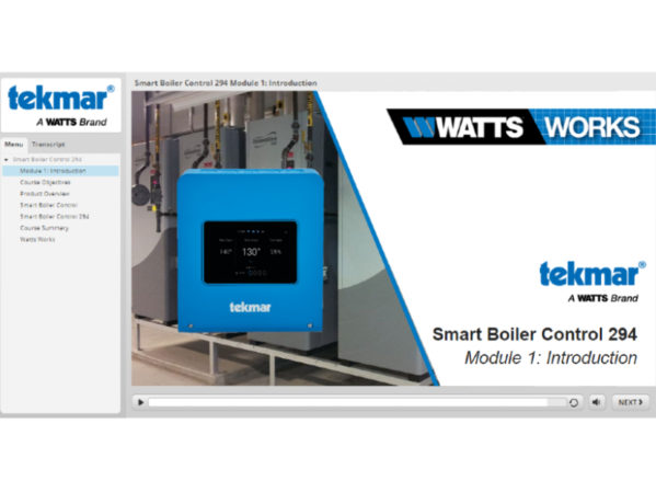 tekmar Introduces New eLearning on Smart Boiler Control 294 1