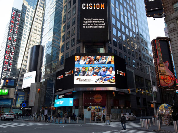 SupplyHouse.com Features TradeMasters in Time Square Billboard