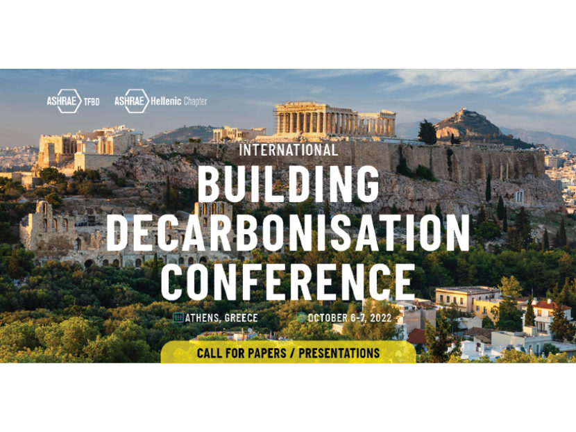 AHSRAE Announces Call for Abstracts for Building Decarbonization Conference