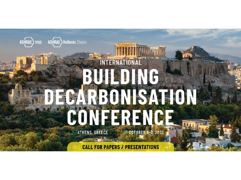 AHSRAE Announces Call for Abstracts for Building Decarbonization Conference