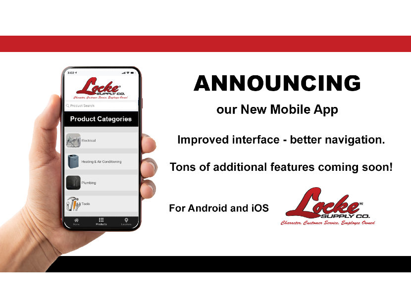Locke Supply Co. Announces New Mobile App