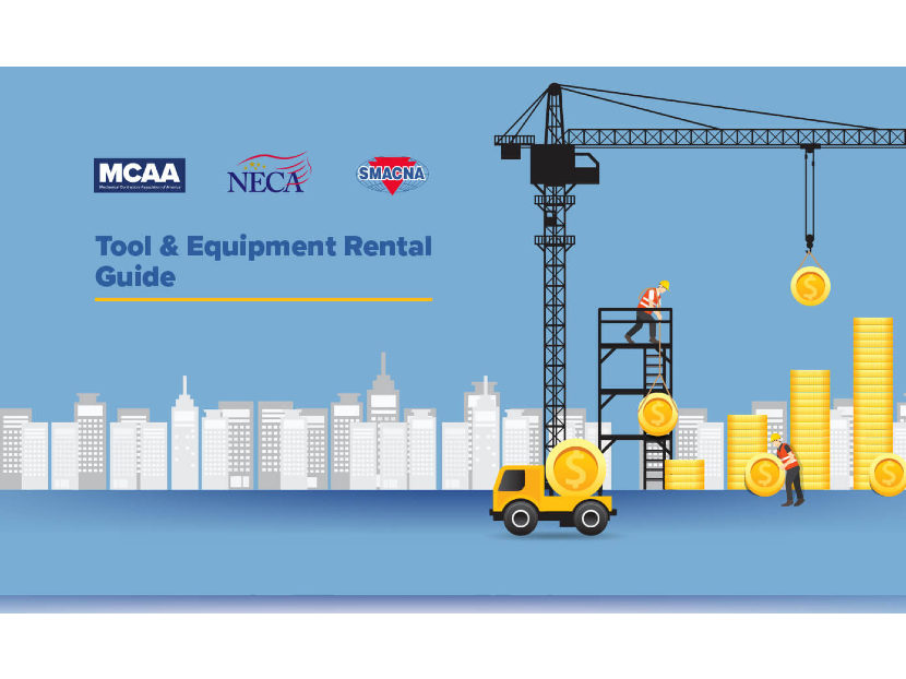 MCAA, NECA and SMACNA Release Joint Tool and Equipment Rental Guide