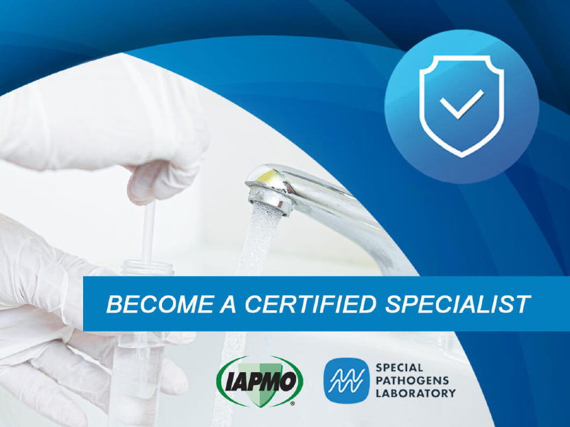 IAPMO and SPL Offer ASSE 12080 Legionella Water Safety and Management Specialist Certification Training