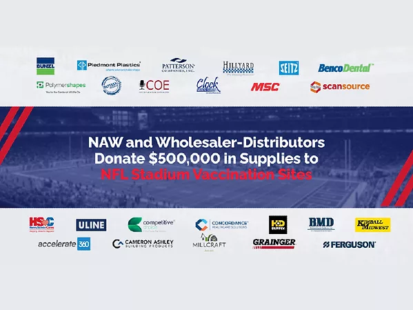 NAW Partnership with NFL Stadium Vaccination Sites Surpasses $500,000 in Donations