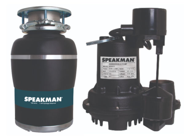 Speakman Now Offers Garbage Disposals and Sump Pumps 
