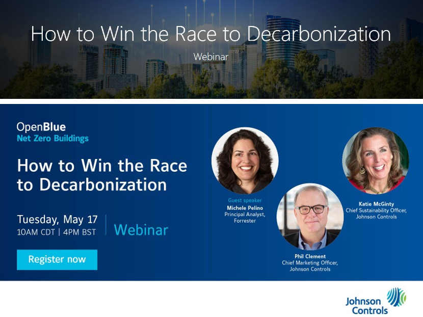 Join Johnson Controls to Get Ahead in the Race to Net Zero | 2022-05-03 ...