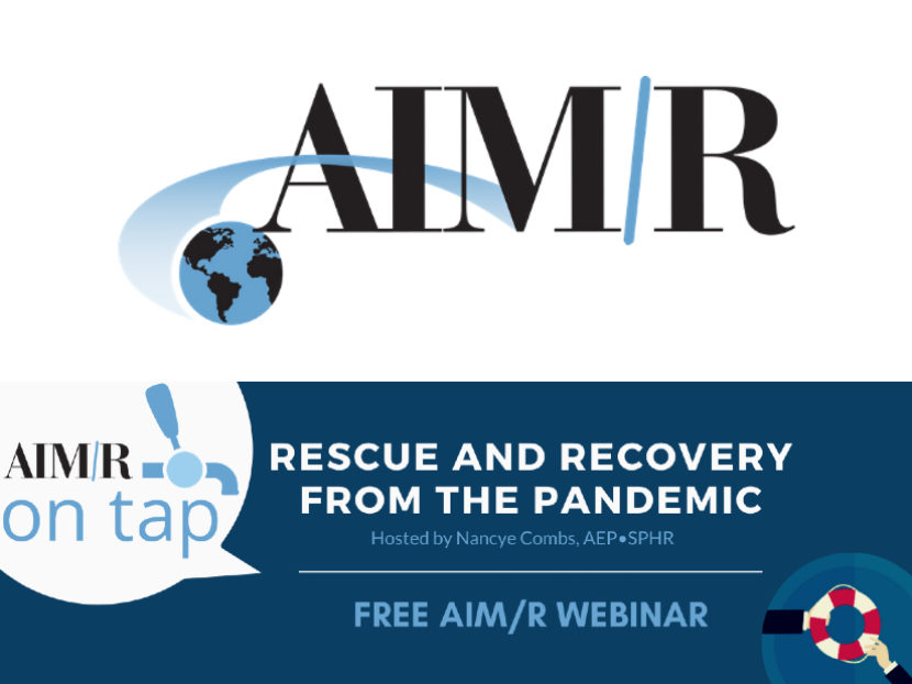 AIM/R Presents Free Webinar Rescue and Recovery from the Pandemic