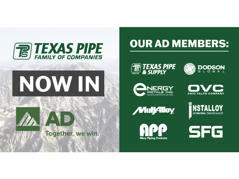 Texas Pipe Family of Companies Joins AD 2