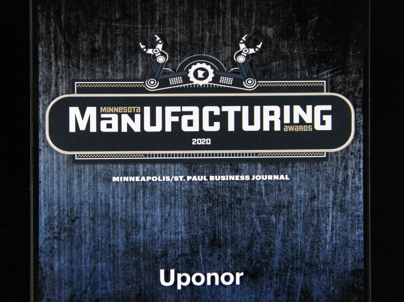 Uponor wins Minnesota Manufacturing Sustainability Award 2
