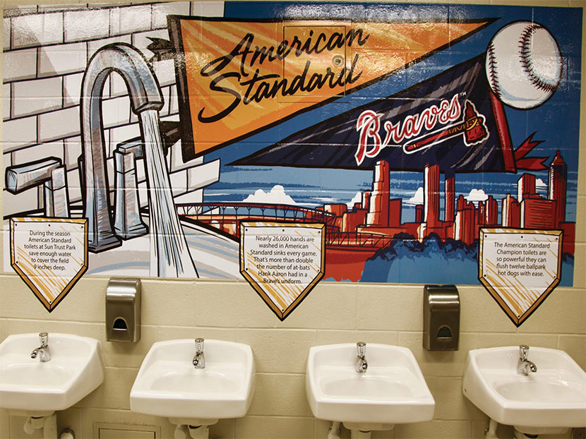 American Standard Launches Branded Restrooms at Braves Stadium