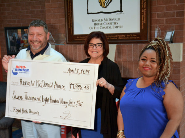 Roto-Rooter Plumbers of Savannah Presents More Than $7,500 to the Ronald McDonald House of the Coastal Empire