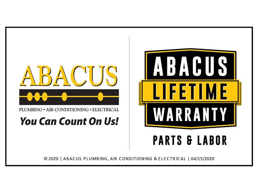 Abacus Plumbing, Air Conditioning & Electrical Unveils Unprecedented Abacus Lifetime Warranty