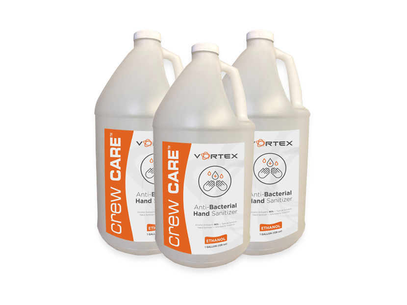 Vortex Companies Launches Crew Care Anti-Bacterial Hand Sanitizer During COVID-19 Pandemic