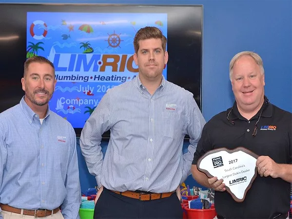 LimRic Named Daikin’s Largest South Carolina Dealer