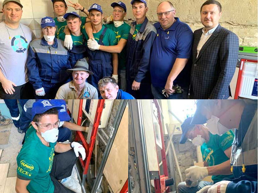 Students from Local Construction College Join WorldSkills Kazan Team Project Effort